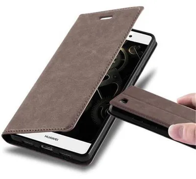 Obrázok produktu pre Cadorabo Case for Huawei P8 LITE 2015 Protective Case in Brown Puzdro na mobil s magnetickým zatváraním