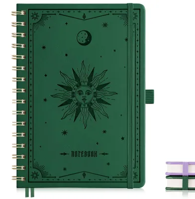 Productafbeelding van A5 Notitieboek Liniert Hardcover - Donkergroen, 140 Pagina's