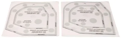 Productafbeelding van Patroon voor schaaltjeswarmers - Acrylpatroon voor het naaien van schaaltjeshoezen - Set van 2 - 20 cm