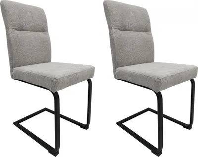 Produktbild von Schwingstuhl 2er-Set Liron gepolstert hohe Rückenlehne 41x94x60 cm