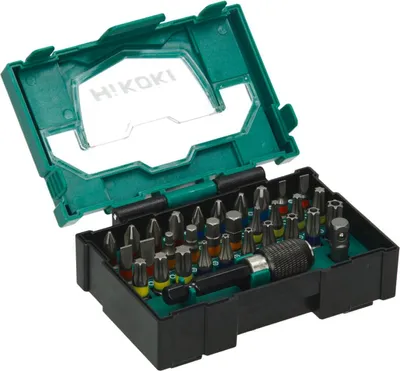Produktbild von HiKOKI Bit-Box 1/4, 32-tlg., 25mm, inkl. magnetischem Bithalter, Größe I