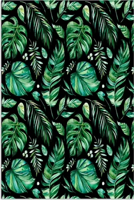 Produktbild von MuchoWow® Poster Blätter - Vintage - Natur 80x120 cm - Papierdruck