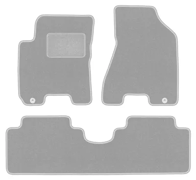 Productafbeelding van Velours automatten voor Hyundai Tucson I 2004-2010 (SUV) – 3-delig, grijs, op maat – Wielganizator OSLO