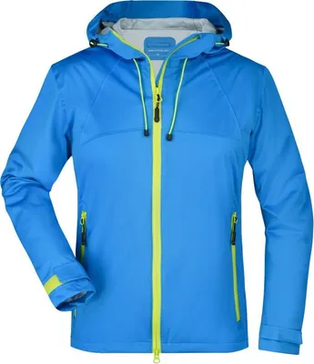 Produktbild von Ladies' Outdoor Jacket aqua/acid-yellow, Gr. S