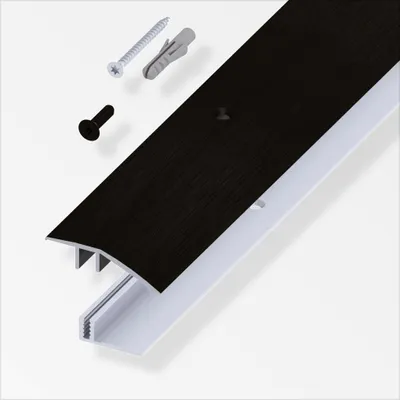 Produktbild von alfer Niveauausgleichs- Träger-Profil 1 m, 45 x 7 - 15 mm schwarz