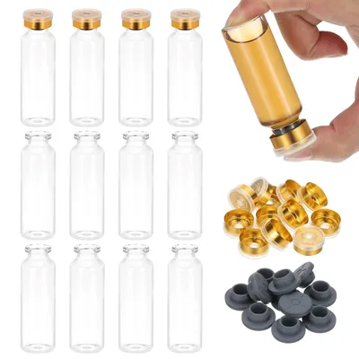 12er-Set 20 ml Borosilikatglas-Probenfläschchen, transparent