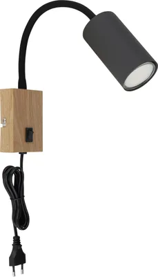 Immagine prodotto di Lampada da parete Globo 57911WG Robby GU10 25 W marrone/nero