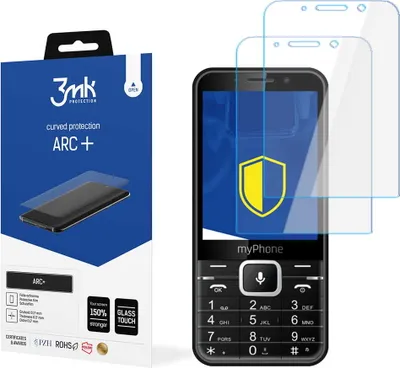 Produktbild von 3mk Display Schutzfolie ARC+ für MyPhone Up  0,17mm Self-Heal (2 Stück)