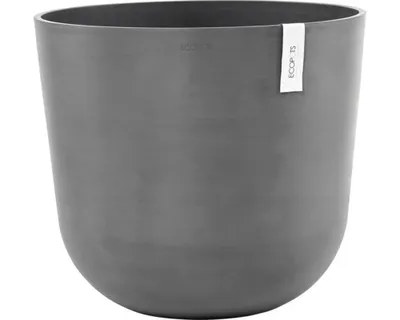 Obrázek produktu pro Květináč Ecopots Oslo plastový Ø 52,3 cm 55 x 55 x 48,5 cm šedý