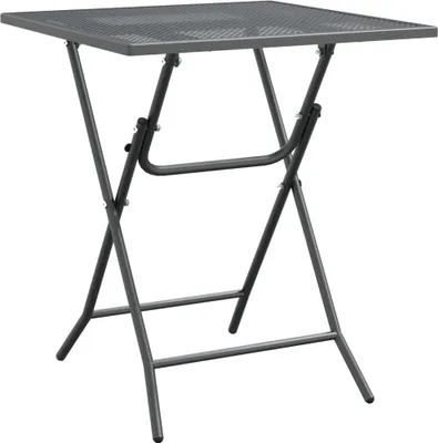 Produktbild von vidaXL Gartentisch 60x60x72 cm Streckmetall Anthrazit