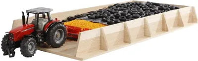 Produktbild von Farm Fahrsilo 60x30cm Holz 1:32
