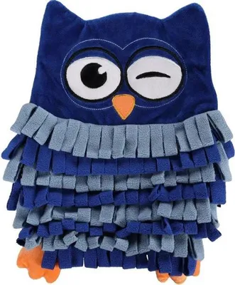 Produktbild von Schnüffelteppich Eule blau Flamingo