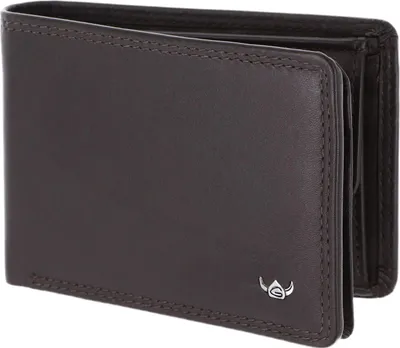 Produktbild von Golden Head Leder Geldbörse Polo RFID Protect Minischeintasche 1196 Dunkelbraun