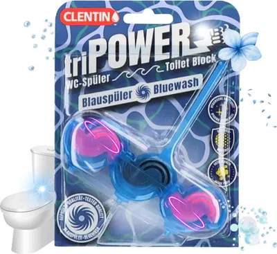 Produktbild von CLENTIN WC Stein Duftspüler 11 St x 45g - Blau / Anti Kalk WC Reiniger