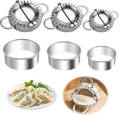 Obrázok produktu pre Sada foriem na ravioli a okrúhlych podložiek na krájanie – 6 kusov – kuchynské príslušenstvo