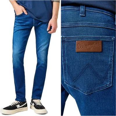 Immagine prodotto di WRANGLER, Jeanshosen da uomo, slim fit, BRYSON, W30 L34, Blau, Jeans, baggyjeans, buggy