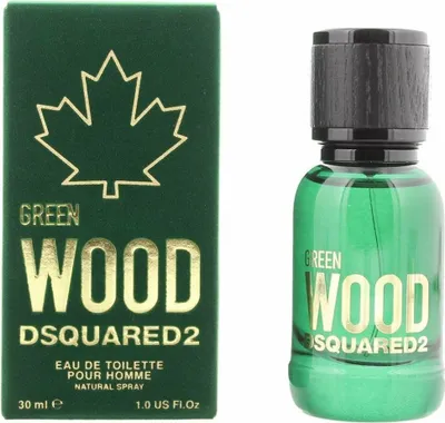 Produktbild von Dsquared2 Green Wood, Männer, 30 ml, Nicht nachfüllbare Flasche, Zitrone, Pfeffer, Zedernholz, Vetiver, Ambrox, Moschus, Nagarmotha