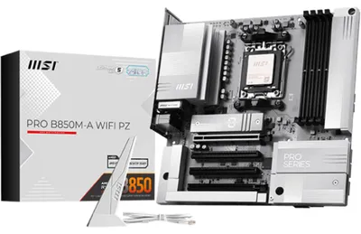 Zdjęcie produktu dla MSI PRO B850M-A WiFi Project Zero (B850,AM5,mATX,DDR5