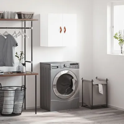 Produktbild von [Home] Wandschrank Hochglanz-Weiß 60x31x60 cm Holzwerkstoff , Neue Mode 2024 im häuslichen Leben