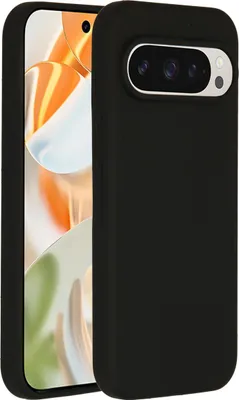 Image de Accezz Liquid Silicone Backcover pour Google Pixel 9 / 9 Pro - Noir