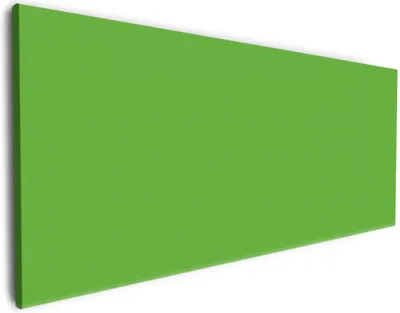 Produktbild von Wallario Premium Leinwandbild Maigrün in Größe 80 x 200 cm
