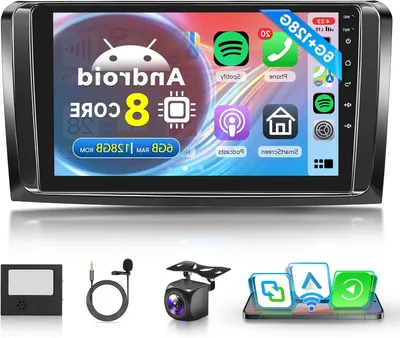 Obrázok produktu pre Autorádio Mercedes – 2-DIN navigácia – autorádio s Androidom – CarPlay – Bluetooth stereo