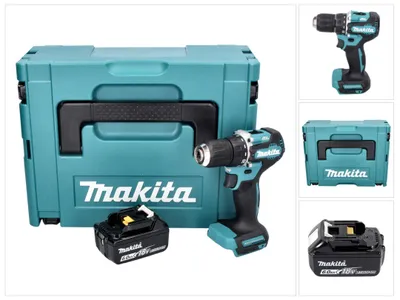 Produktbild von Makita DDF 487 G1J Akku Bohrschrauber 18 V 40 Nm Brushless + 1x Akku 6,0 Ah + Makpac - ohne Ladegerät