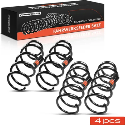 Immagine prodotto di Frankberg 4x Molla di sospensione anteriore posteriore per Opel Corsa D S07 Hatchback 1.3L 2006-2014