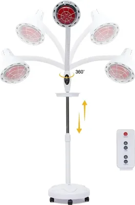 Obrázok produktu pre Infračervená lampa, výškovo nastaviteľná, užívateľsky prívetivý časovač, BIELA