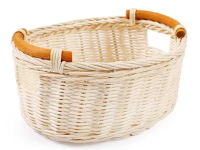 Obrázok produktu pre Košík ratanový, ovál, 22x16x11 cm