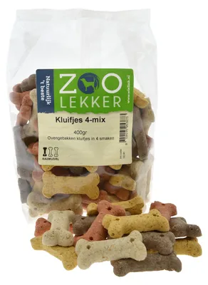 Productafbeelding van Zoolekker Kluifjes 4-mix 400 gram