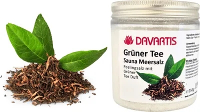 Produktbild von Davartis - Sauna Meersalz Peelingsalz Grüner Tee 250g