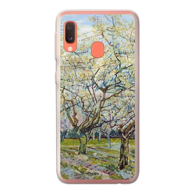Produktbild von MuchoWow® Handyhülle Schutzhülle Hülle für Samsung Galaxy A20e Blühender Obstgarten - Vincent van Gogh Silikon Softcase Handy Hülle - Abdeckung