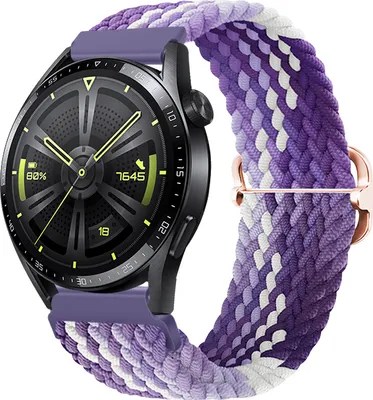 Produktbild von BStrap Elastic Nylon Armband für Garmin Vivoactive 3, grape