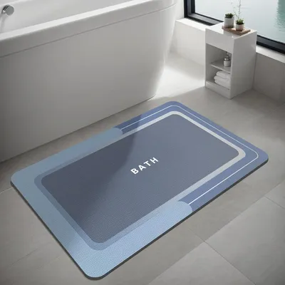 Imagen del producto de Alfombrilla antideslizante, de secado rápido, de 40x60 cm, para suelo de baño