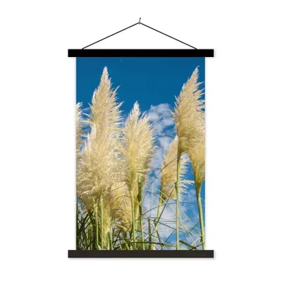 Produktbild von MuchoWow® Textilposter Pampasgras - Pflanze - Natur 120x180 cm mit schwarzem Rahmen - Fotos