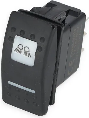 Produktbild von Tastschalter 12 V, ON-OFF-ON, mit verschiedenen Symbolen wählbar, 6 Anschlüsse Symbol: Badeplattform Beleuchtung