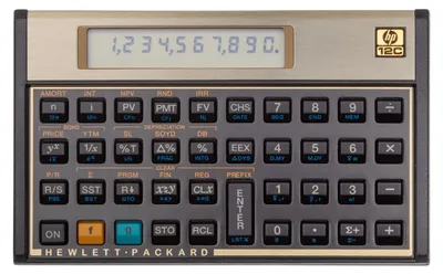 Zdjęcie produktu dla Kalkulator finansowy HP 12C firmy Hewlett-Packard, profesjonalny kalkulator finansowy