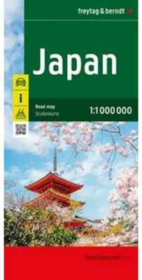 Zdjęcie produktu dla Japonia, mapa drogowa w skali 1:1.000.000, wydawnictwo freytag & berndt