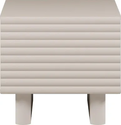Produktbild von Nachttisch mit 1 Tür - MDF - Beige - LUDIMA