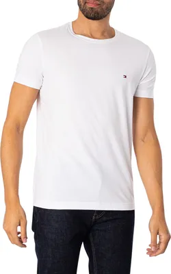 Produktbild von Tommy Hilfiger Herren Core-Stretch Extra Slim T-Shirt, Weiß