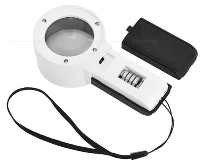 Immagine prodotto di INF Lente LED 30x vetro doppio 11.5cm x 5.5cm per lettura e gioielli