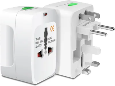 Produktbild von Reisestecker World Plug – Universal – Internationaler Reisestecker für über 150 Länder – Reisestecker – Asien – England (UK) – Europa – Südamerika – Australien – Nordamerika (USA)