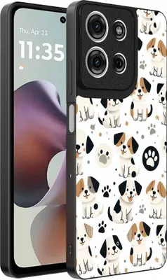 Produktbild von Geeignet für Motorola Moto G56 Telefon Fall mit Hund drucken - TPU zurück Abdeckung Fall Hund Design - Smartphonica