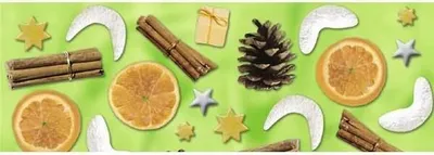 Produktbild von Transparentpapier 115g/qm A4 VE=25 Blatt Weihnachts-Potpurri grün