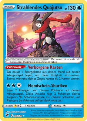 Produktbild von Strahlendes Quajutsu Ultra Rare Shiny Schwert & Schild Astralglanz 46/189 Sammelkarten Pokemon Einzelkarten