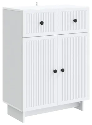 Obrázek produktu pro vidaXL Komoda se zásuvkami, bílá, 66 x 34,5 x 90 cm, dřevotříska