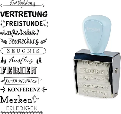 Produktbild von Stempel Creative mini, Schulplaner, hellblau TRODAT CR-MIN