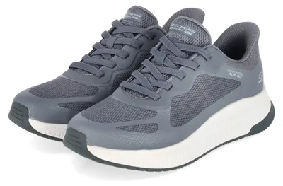 Produktbild von Skechers Herren Slip-Ins Sneaker BOBS SQUAD 4 Grau Textil & Synthetik Größe: 451/2