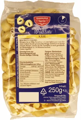 Produktbild von Mamma Lucia Tortellini Käsefüllung (250g Packung)